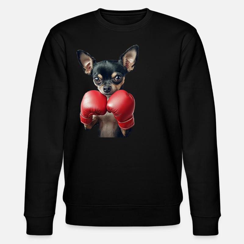 Chihuahua - Stanley/Stella Unisex Bio-Sweatshirt CHANGER  - Schwarz