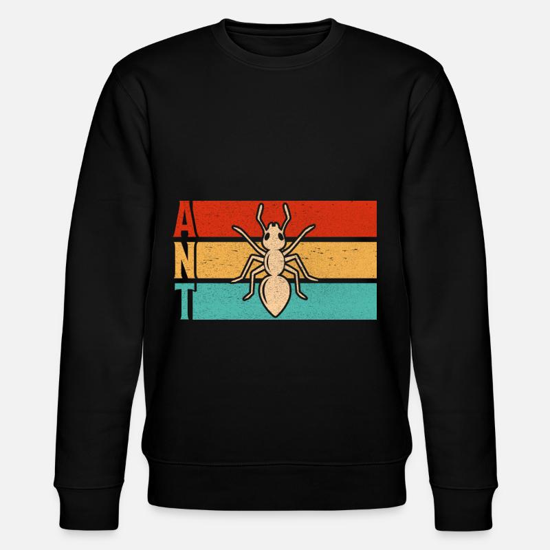 Ant Retro - Stanley/Stella Unisex Bio-Sweatshirt CHANGER  - Schwarz