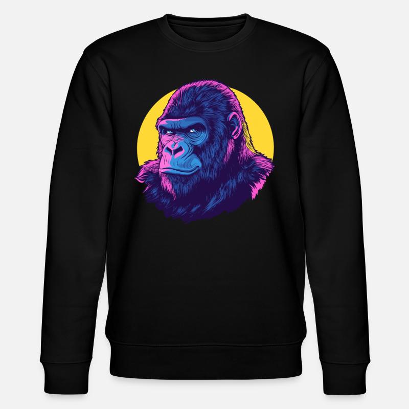 Gorilla Neon Power - Sweat bio CHANGER Stanley/Stella Unisexe - noir