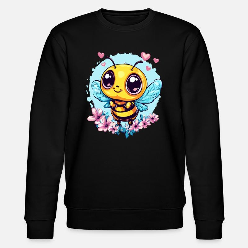 Loving honey bee - Stanley/Stella CHANGER Unisex Organic Sweatshirt - black