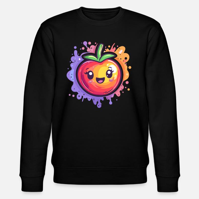 Tomato with Splash - Stanley/Stella CHANGER Unisex Organic Sweatshirt - black