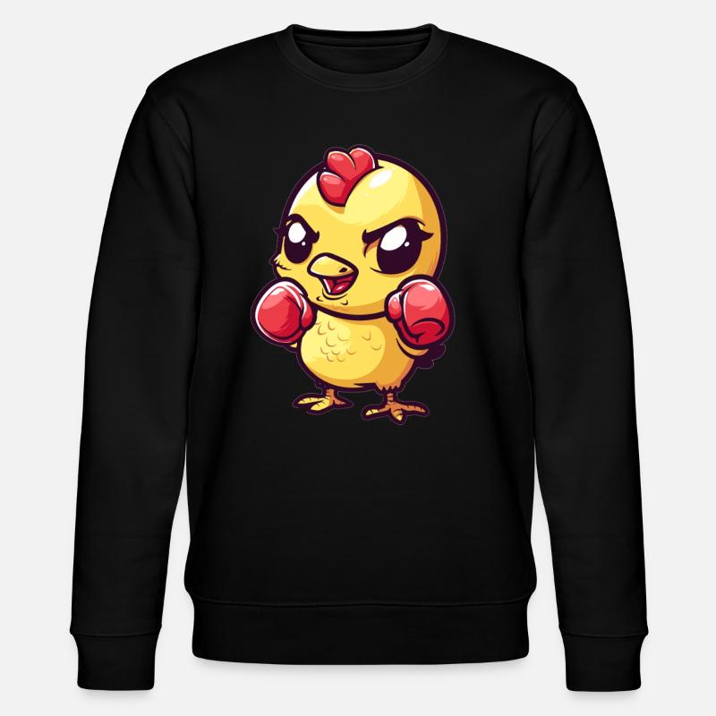 Mignon poussin de boxe - Sweat bio CHANGER Stanley/Stella Unisexe - noir