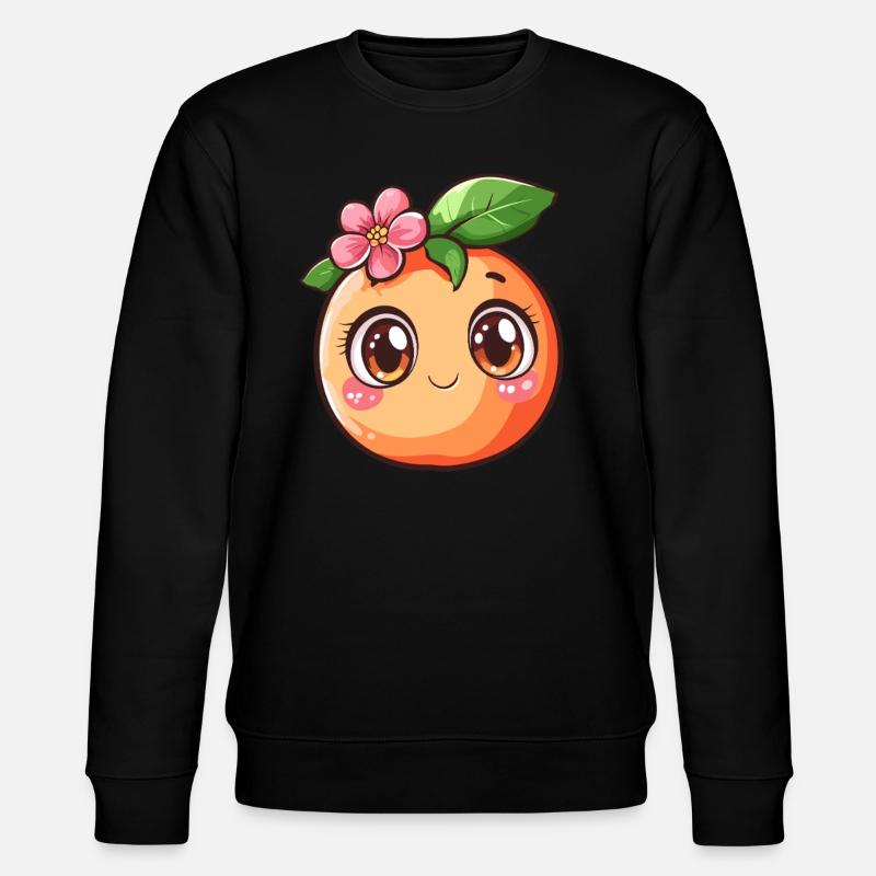 Pêche avec fleur - Sweat bio CHANGER Stanley/Stella Unisexe - noir