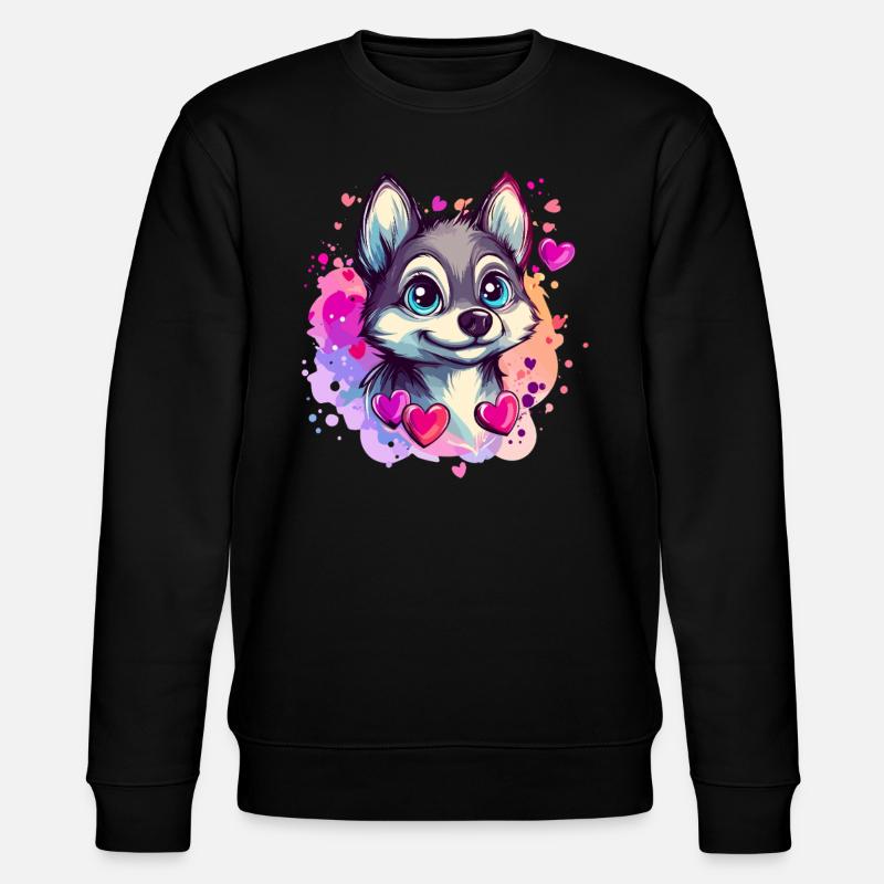 Coeurs Husky - Sweat bio CHANGER Stanley/Stella Unisexe - noir