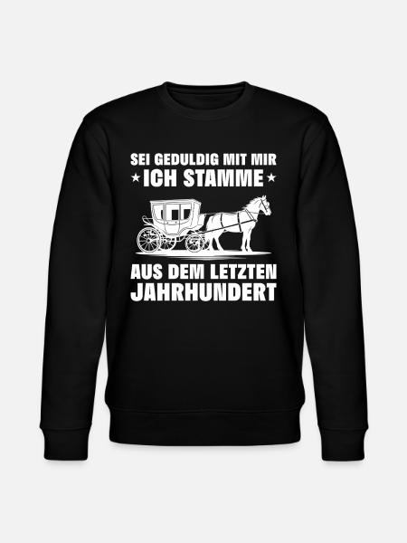 Ich stamme aus dem letzten Jahrhundert - Millanial - Stanley/Stella Unisex Bio-Sweatshirt CHANGER - Schwarz