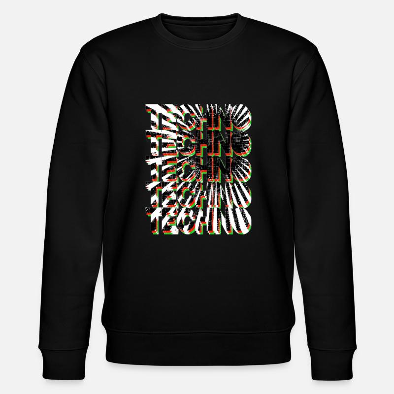TECHNO TECHNO - Stanley/Stella Unisex Bio-Sweatshirt CHANGER  - Schwarz
