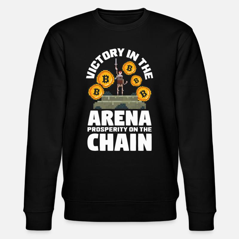 Cryptocurrency Rewards Gaming Blockchain Gamer - Stanley/Stella Unisex Bio-Sweatshirt CHANGER - Schwarz