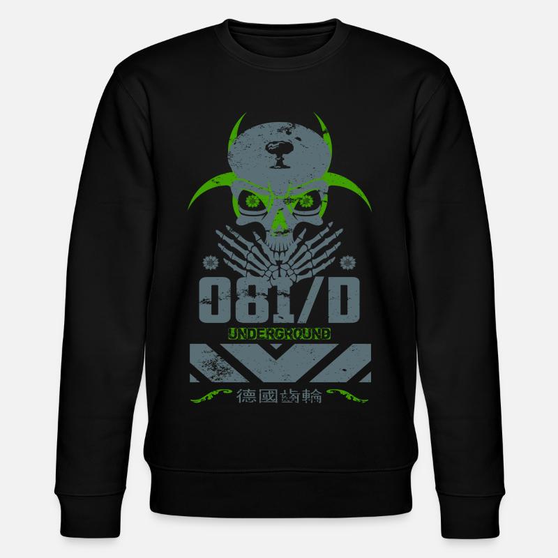 Underground Skull - Stanley/Stella CHANGER Unisex Organic Sweatshirt - black
