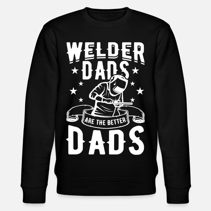 Schweißer Vater - Stanley/Stella Unisex Bio-Sweatshirt CHANGER  - Schwarz