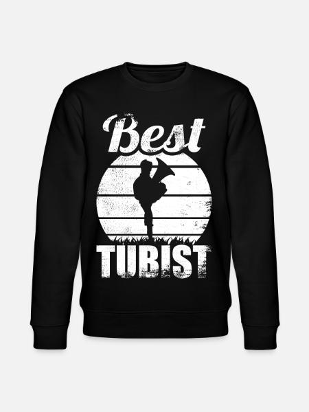 Best Tuba Player - Stanley/Stella CHANGER Unisex Organic Sweatshirt - black
