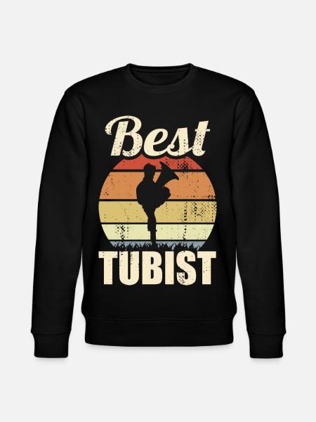 Best Tuba Player - Stanley/Stella CHANGER Unisex Organic Sweatshirt - black