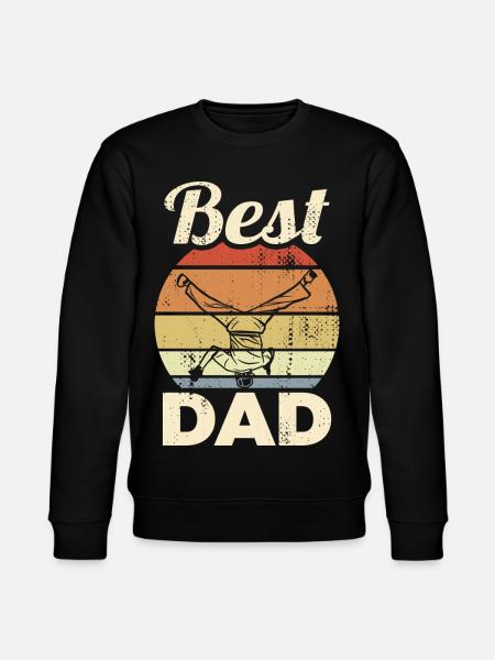 Best Breakdance Dad - Stanley/Stella CHANGER Unisex Organic Sweatshirt - black