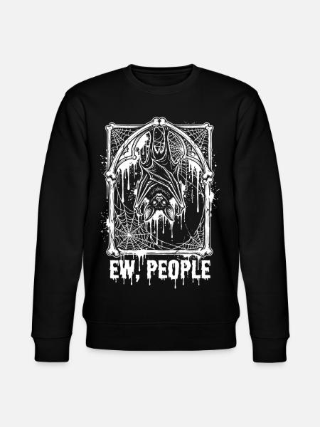 Ew People Bat Gothic - Stanley/Stella CHANGER Unisex Organic Sweatshirt - black