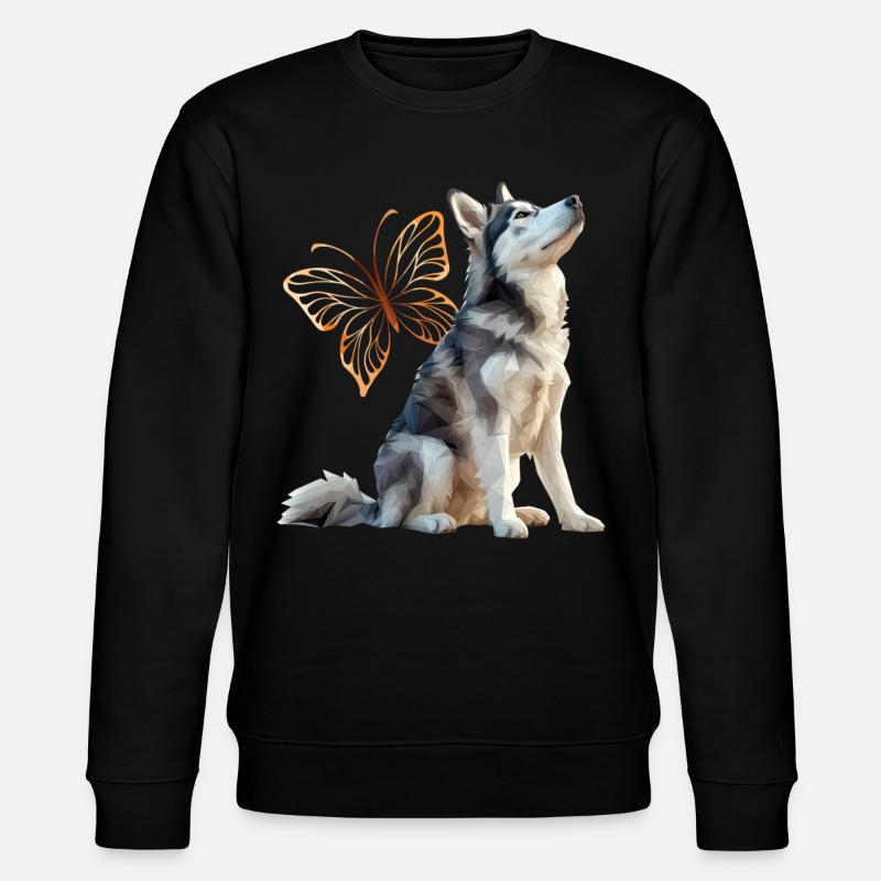 Husky - Ekologisk sweatshirt CHANGER unisex från Stanley/Stella - svart
