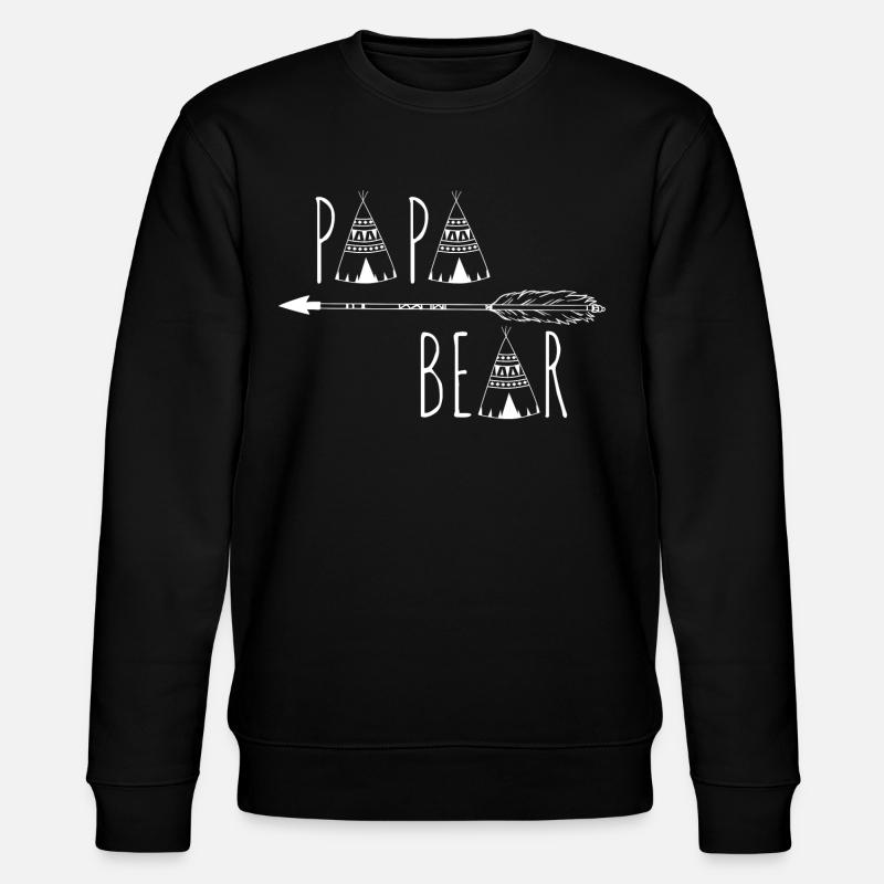 Daddy Bear - Stanley/Stella CHANGER Unisex Organic Sweatshirt - black