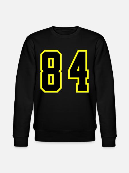 84 Number Jersey - Stanley/Stella CHANGER Unisex Organic Sweatshirt - black