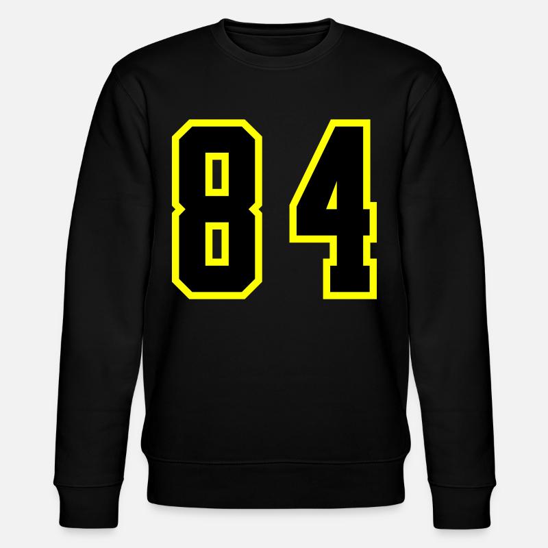 84 Number Jersey - Stanley/Stella CHANGER Unisex Organic Sweatshirt - black
