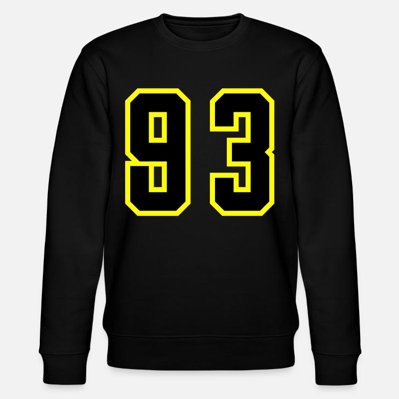 Maillot numéro 93 - Sweat bio CHANGER Stanley/Stella Unisexe - noir