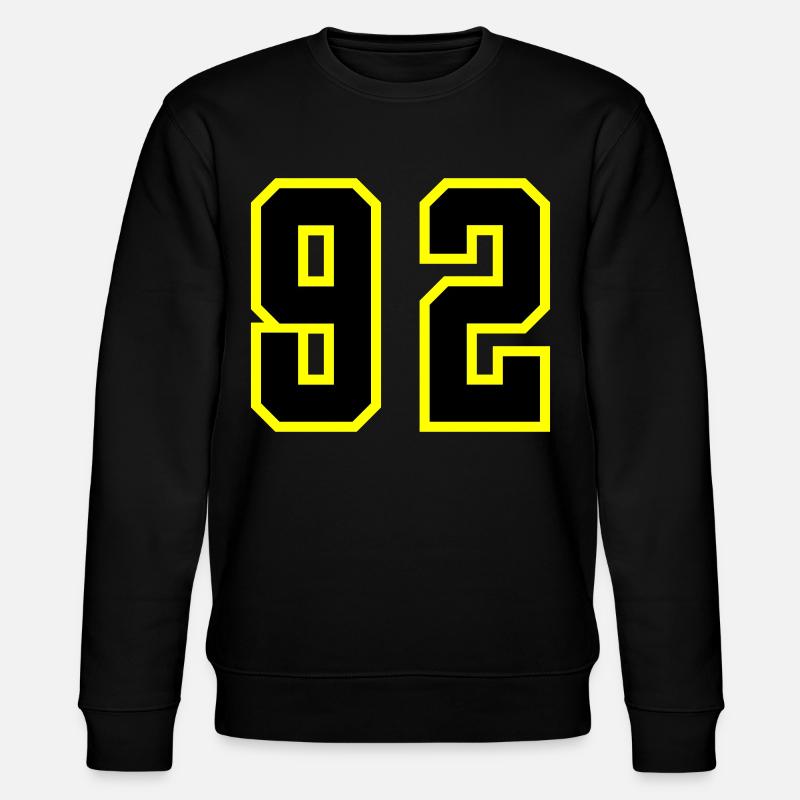 Maillot à numéros 92 - Sweat bio CHANGER Stanley/Stella Unisexe - noir