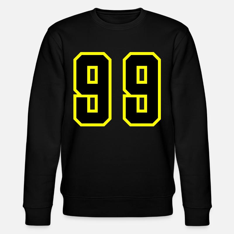 99 Zahl Trikot - Stanley/Stella Unisex Bio-Sweatshirt CHANGER  - Schwarz
