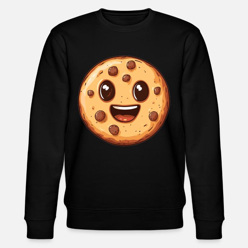 Lachender Cookie - Stanley/Stella Unisex Bio-Sweatshirt CHANGER  - Schwarz