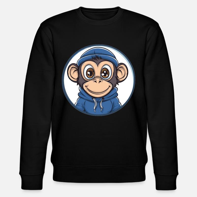 Singe cool avec capuche - Sweat bio CHANGER Stanley/Stella Unisexe - noir