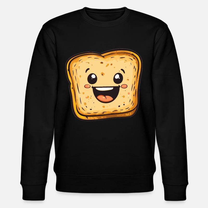 Lachendes Toastbrot - Stanley/Stella Unisex Bio-Sweatshirt CHANGER  - Schwarz
