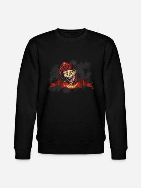 Faschings Alaaf Harlekin - Clown - Stanley/Stella Unisex Bio-Sweatshirt CHANGER - Schwarz