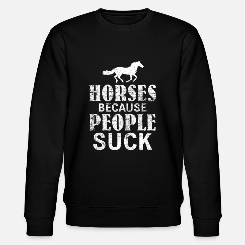 chevaux - Sweat bio CHANGER Stanley/Stella Unisexe - noir
