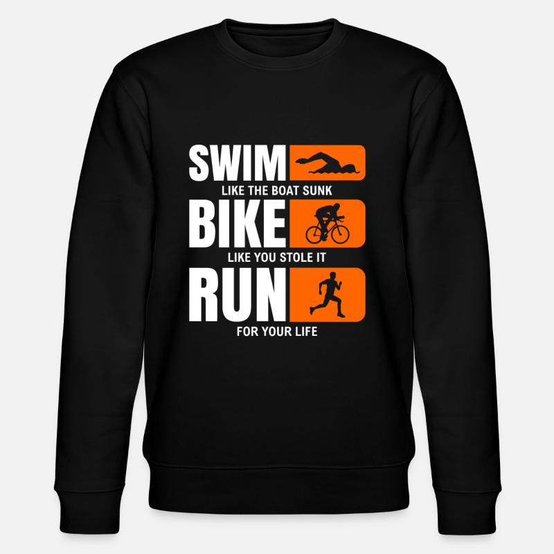 triathlète - Sweat bio CHANGER Stanley/Stella Unisexe - noir