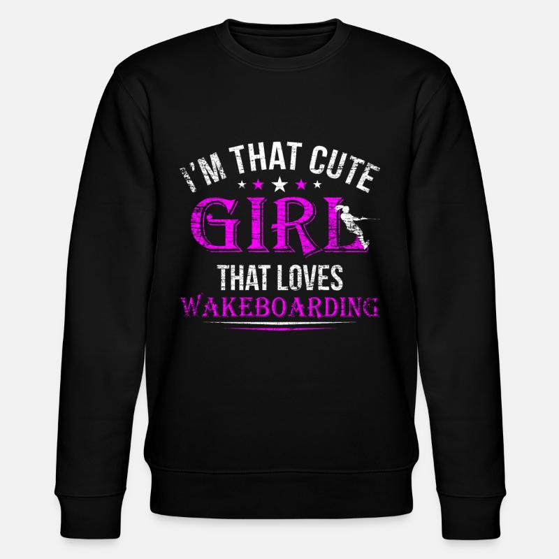 Wakeboard Mädchen - Stanley/Stella Unisex Bio-Sweatshirt CHANGER  - Schwarz