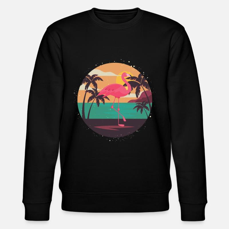 Flamingo - Stanley/Stella CHANGER Unisex Organic Sweatshirt - black