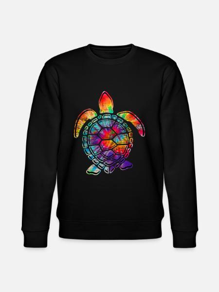Bunte Schildkröte - Stanley/Stella Unisex Bio-Sweatshirt CHANGER  - Schwarz