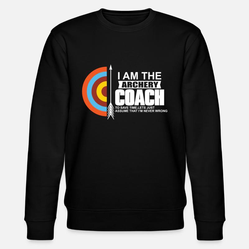 Archery Trainer - Stanley/Stella CHANGER Unisex Organic Sweatshirt - black