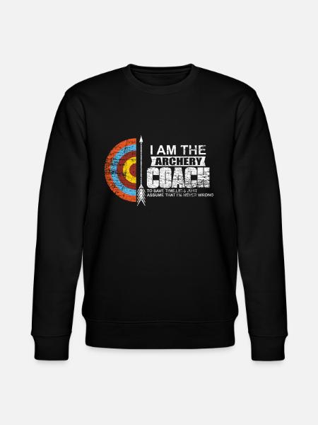 Archery Coach - Stanley/Stella CHANGER Unisex Organic Sweatshirt - black