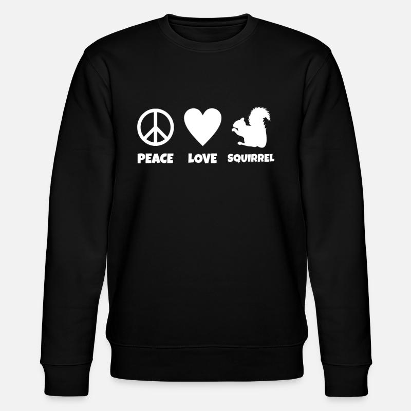 Amour écureuil - Sweat bio CHANGER Stanley/Stella Unisexe - noir