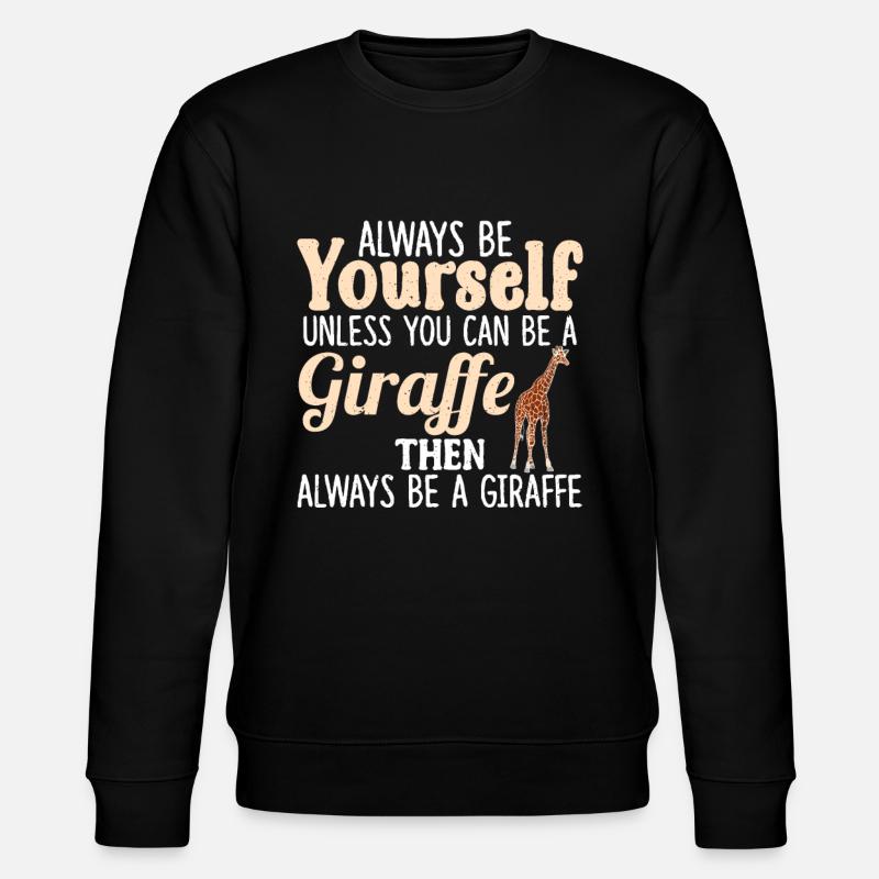 girafe - Sweat bio CHANGER Stanley/Stella Unisexe - noir