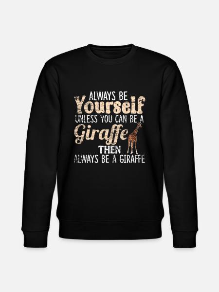 Giraffe Afrika - Stanley/Stella Unisex Bio-Sweatshirt CHANGER - Schwarz