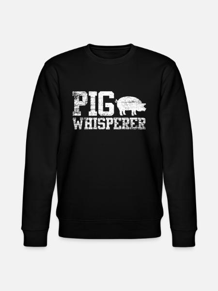 Schwein Flüsterer - Stanley/Stella Unisex Bio-Sweatshirt CHANGER - Schwarz