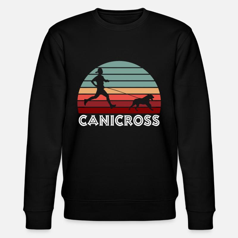 Canicross retro - Stanley/Stella CHANGER Unisex Organic Sweatshirt - black