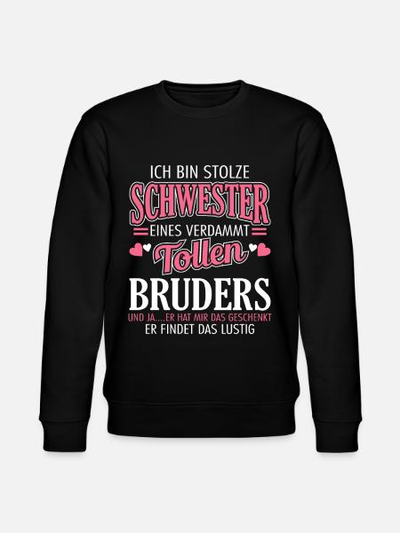 Proud sister - Stanley/Stella CHANGER Unisex Organic Sweatshirt - black