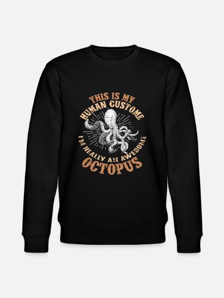 Octopus costume - Stanley/Stella CHANGER Unisex Organic Sweatshirt - black