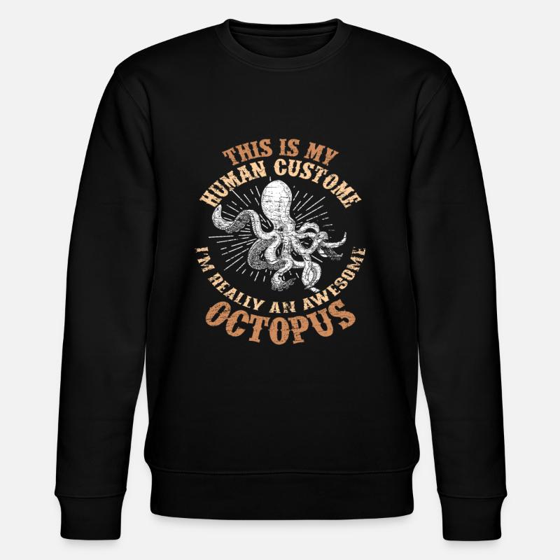 Octopus costume - Stanley/Stella CHANGER Unisex Organic Sweatshirt - black