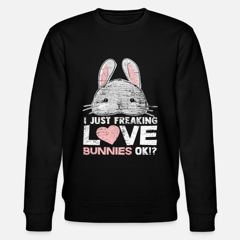 rabbit - Stanley/Stella CHANGER Unisex Organic Sweatshirt - black