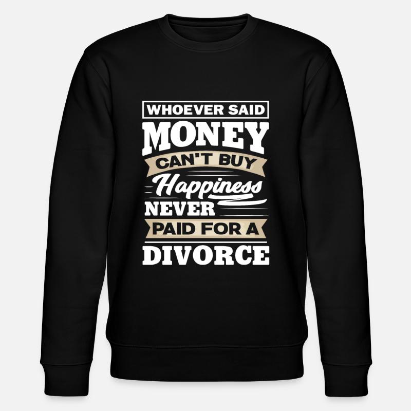 Divorce Pay - Stanley/Stella CHANGER Unisex Organic Sweatshirt - black