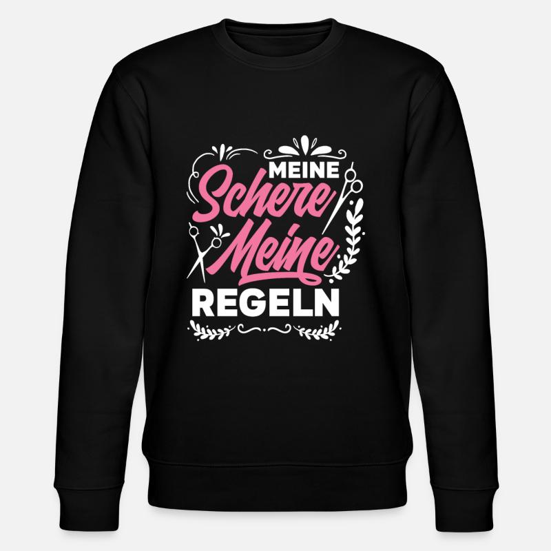 Friseurin - Stanley/Stella Unisex Bio-Sweatshirt CHANGER  - Schwarz