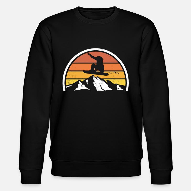 snowboard - Stanley/Stella CHANGER Unisex Organic Sweatshirt - black