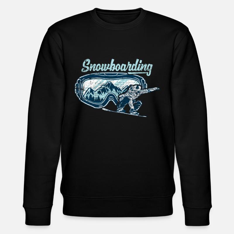 snowboard - Stanley/Stella CHANGER Unisex Organic Sweatshirt - black