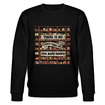 Buch - Stanley/Stella Unisex Bio-Sweatshirt CHANGER  - Schwarz - Vorne - Nik (191cm) & Marisol (170cm)