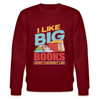 book - Stanley/Stella CHANGER Unisex Organic Sweatshirt - burgundy - Front - Nik (191cm) & Marisol (170cm)